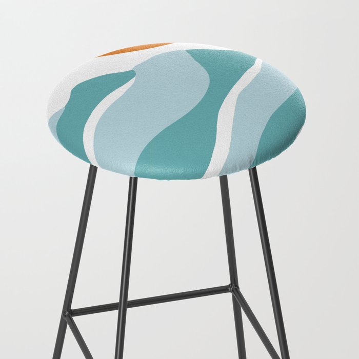 blue mountain sunset Stool Gallery Image 2