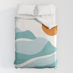 blue mountain sunset Duvet Cover Gallery Image 6
