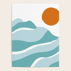 blue mountain sunset Poster Gallery Image 4