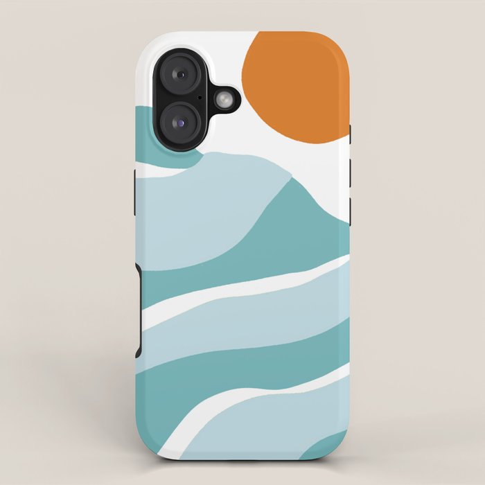 blue mountain sunset iPhone Case Gallery Image 1