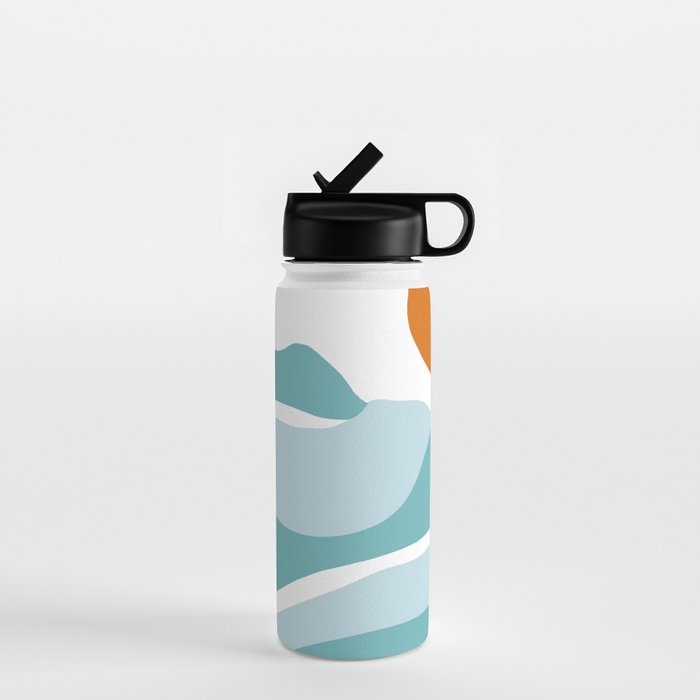 blue mountain sunset Water Bottle Gallery Image 1
