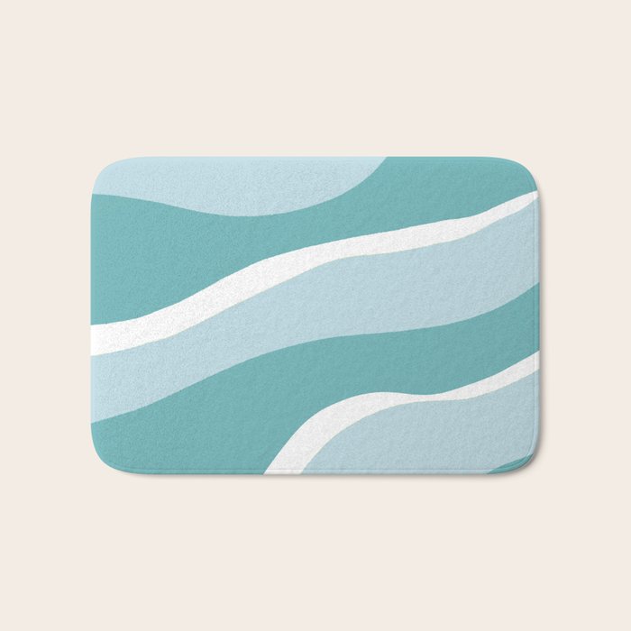blue mountain sunset Bath Mat Gallery Image 1