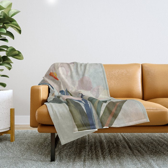 Soft Bloom Throw Blanket Gallery Image 1