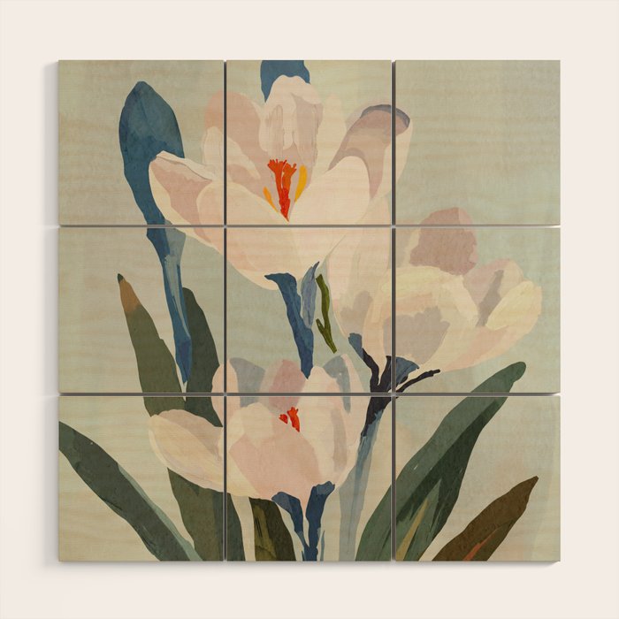 Soft Bloom Wood Wall Art Gallery Image 1