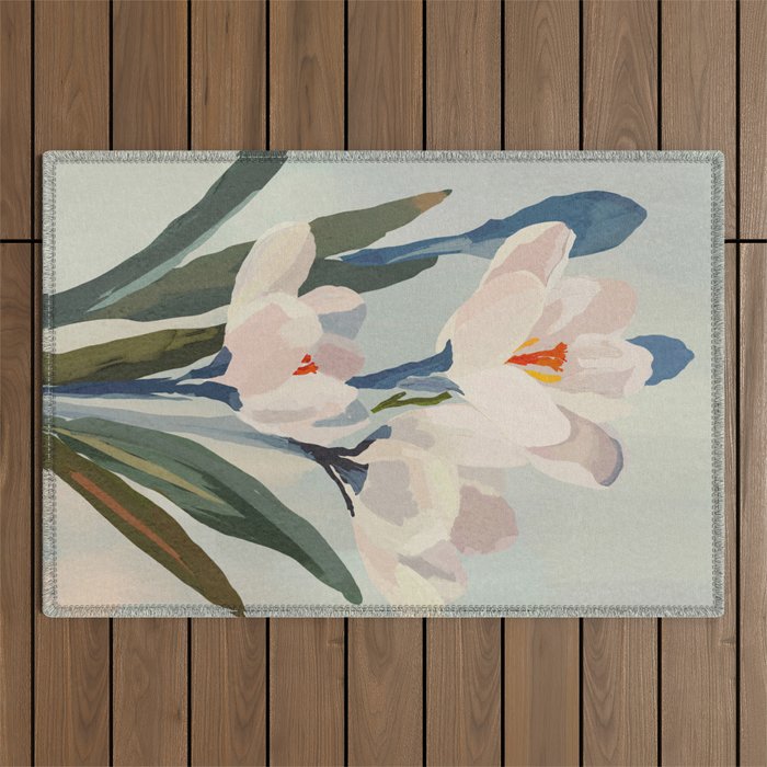 Soft Bloom Outdoor Rug Gallery Image 1