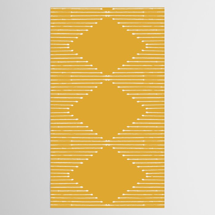 Geo (Yellow) Tablecloth Gallery Image 2