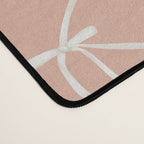 Bows & Ribbons Pattern XLVI Peach Pink Desk Mat Gallery Image 4