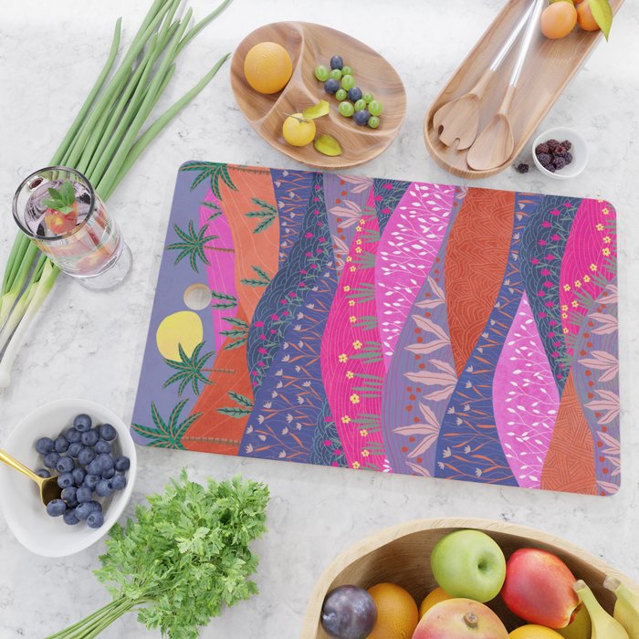 Sunset Mountains Cutting Board Gallery Image 2