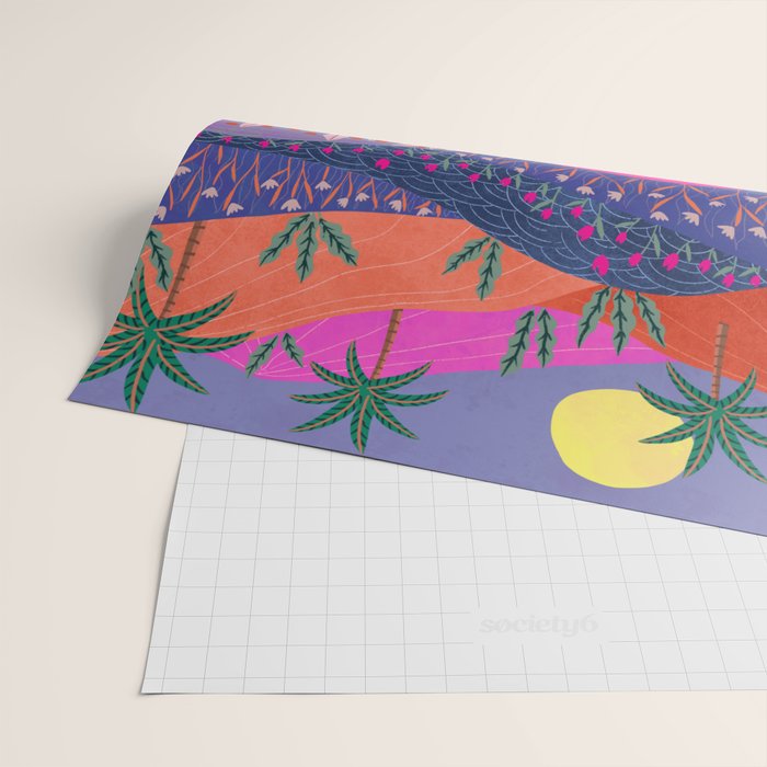 Sunset Mountains Wrapping Paper Gallery Image 2