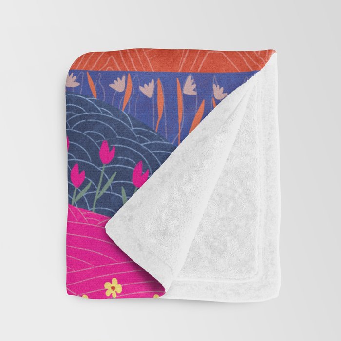 Sunset Mountains Throw Blanket Gallery Image 3