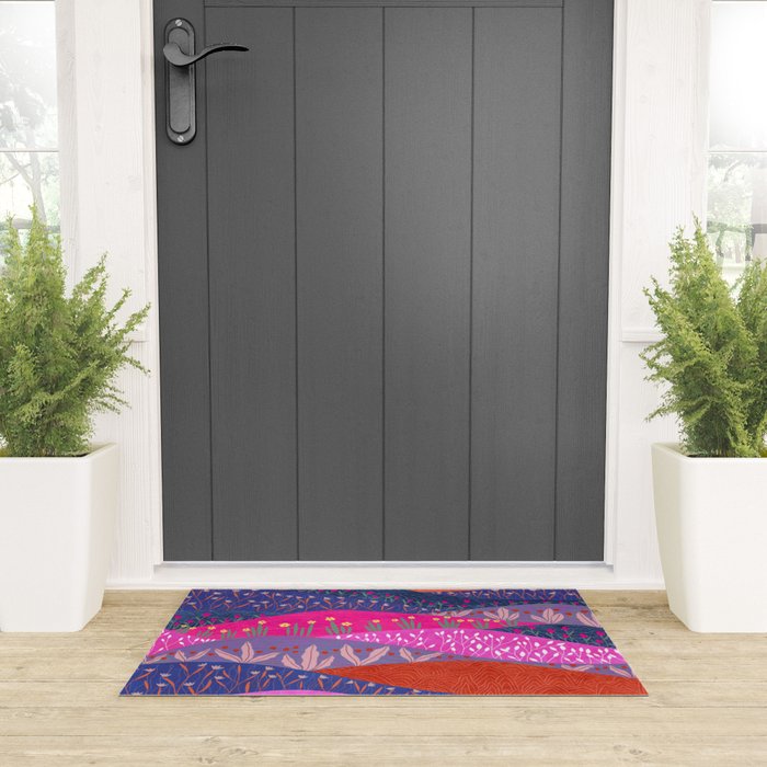 Sunset Mountains Welcome Mat Gallery Image 3