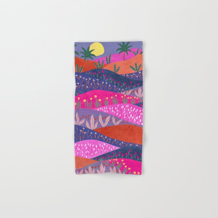 Sunset Mountains Bath Towel Gallery Image 1