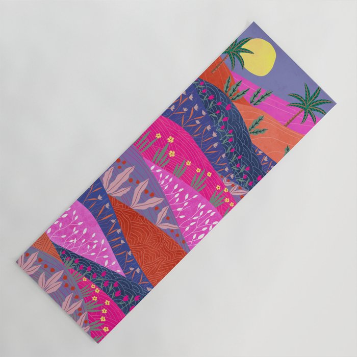 Sunset Mountains Yoga Mat Gallery Image 1