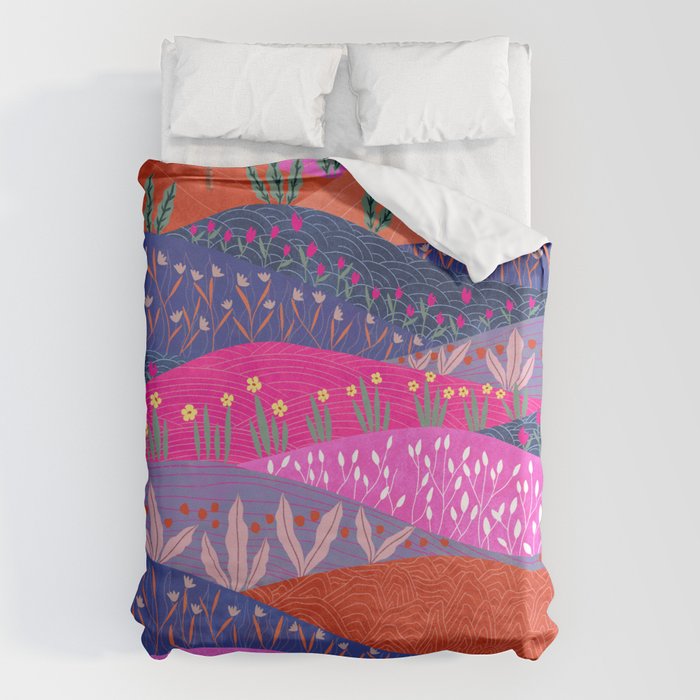 Sunset Mountains Duvet Cover Gallery Image 1