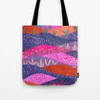 Sunset Mountains Tote Bag Gallery Image 1