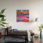 Sunset Mountains Wood Wall Art Gallery Image 2