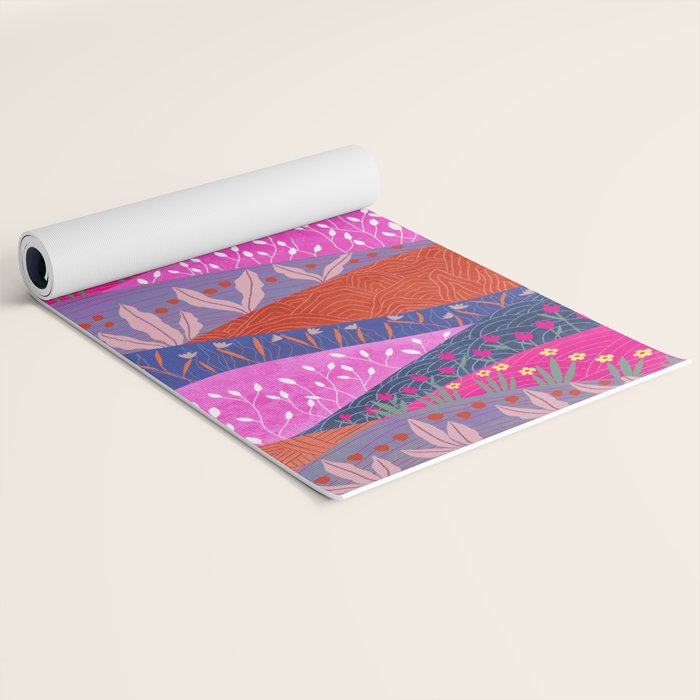 Sunset Mountains Yoga Mat Gallery Image 2