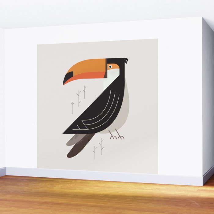 Toucan, Bird of South America Wall Mural Gallery Image 2