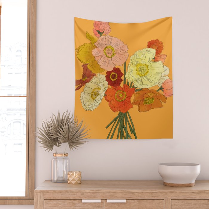 Bountiful Bouquet 2 Wall Tapestry Gallery Image 2