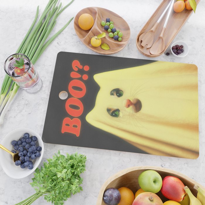 BOO Cat Cutting Board Gallery Image 2
