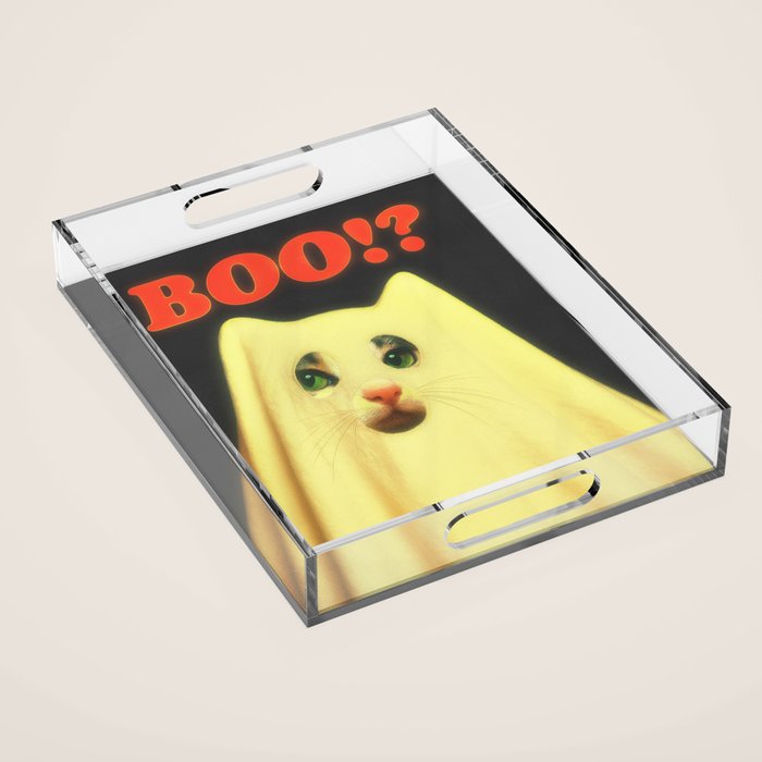 BOO Cat Acrylic Tray Gallery Image 1