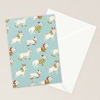 Retro Christmas - Winter Dogs Stationery Card Gallery Image 2