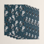 Pearla the Mermaid Riding on a Seahorse Wrapping Paper Gallery Image 3