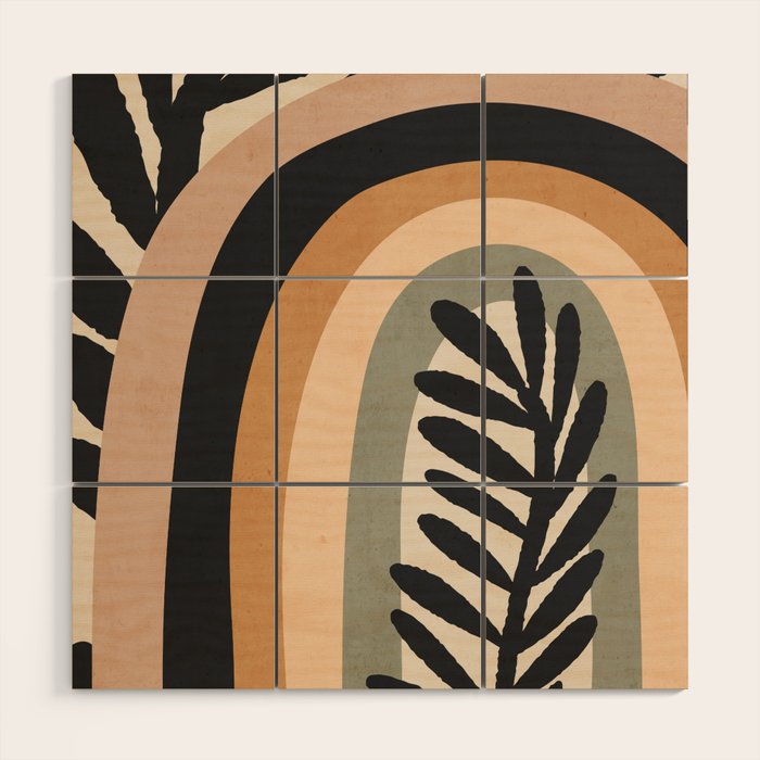Abstract Art Rainbow 2 Wood Wall Art Gallery Image 1