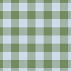 Gingham Plaid Pattern in Soft Sky and Sea Grass Tones Coffee Mug Gallery Image 2