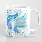 Hamsa Hand - Blue & Turquoise Palette Coffee Mug Gallery Image 1