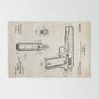 Colt Pistol Patent - Browning 1911 Colt Art - Antique Rug Gallery Image 2