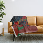 Fire fish Throw Blanket Gallery Image 1