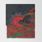 Fire fish Throw Blanket Gallery Image 2