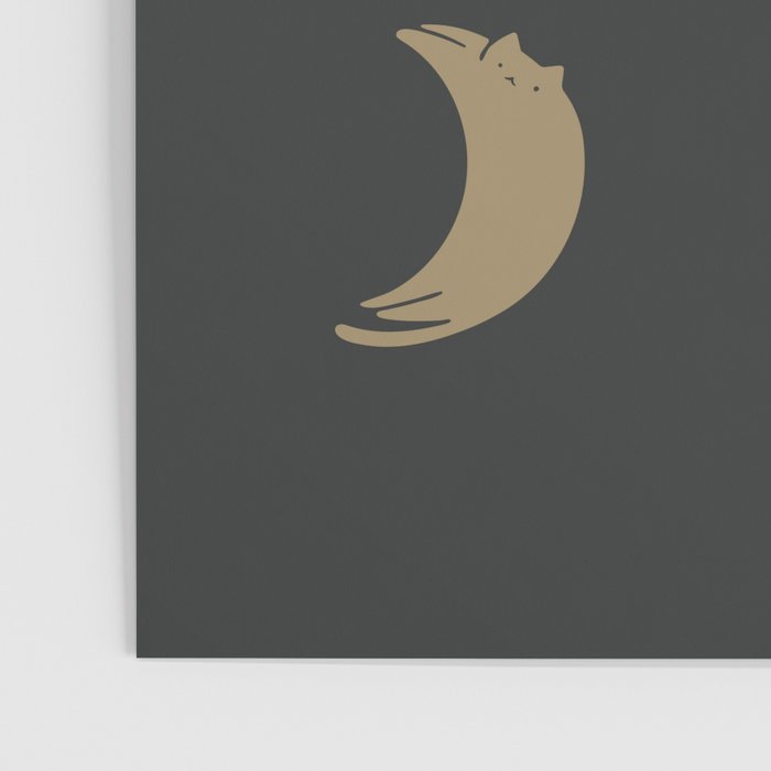 Cat Landscape 136: Cat Moon Poster Gallery Image 3