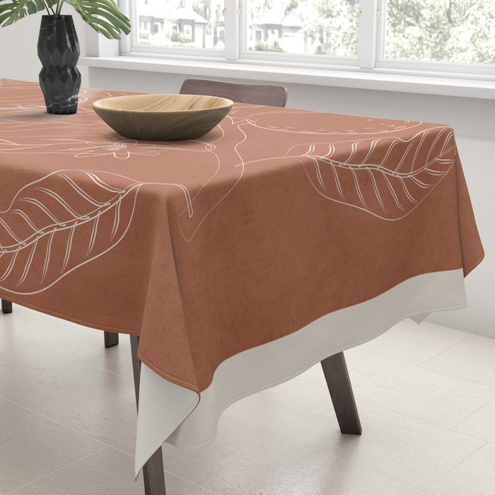 Peaches - Line Art 3 Tablecloth Gallery Image 3