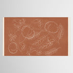 Peaches - Line Art 3 Tablecloth Gallery Image 2