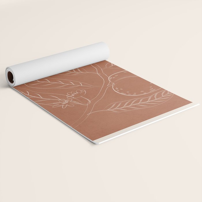 Peaches - Line Art 3 Yoga Mat Gallery Image 2