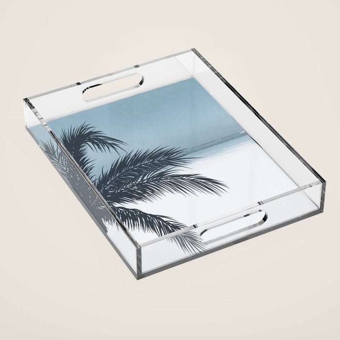 Palm and Ocean Acrylic Tray Gallery Image 1