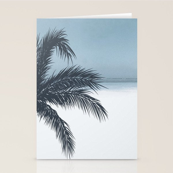 Palm and Ocean Stationery Card Gallery Image 1