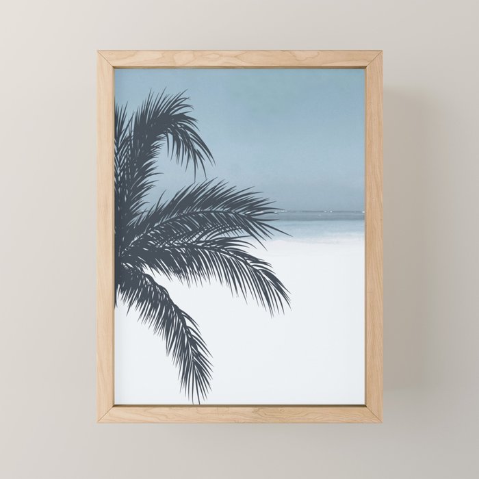 Palm and Ocean Mini Art Print Gallery Image 1