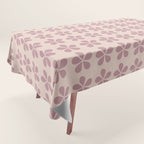 Blush Pink Floral Tablecloth Gallery Image 1