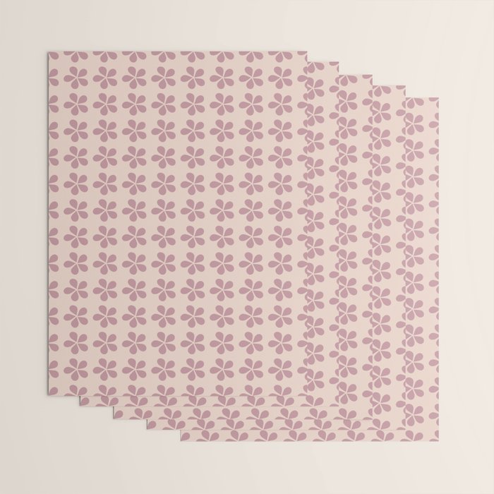 Blush Pink Floral Wrapping Paper Gallery Image 3