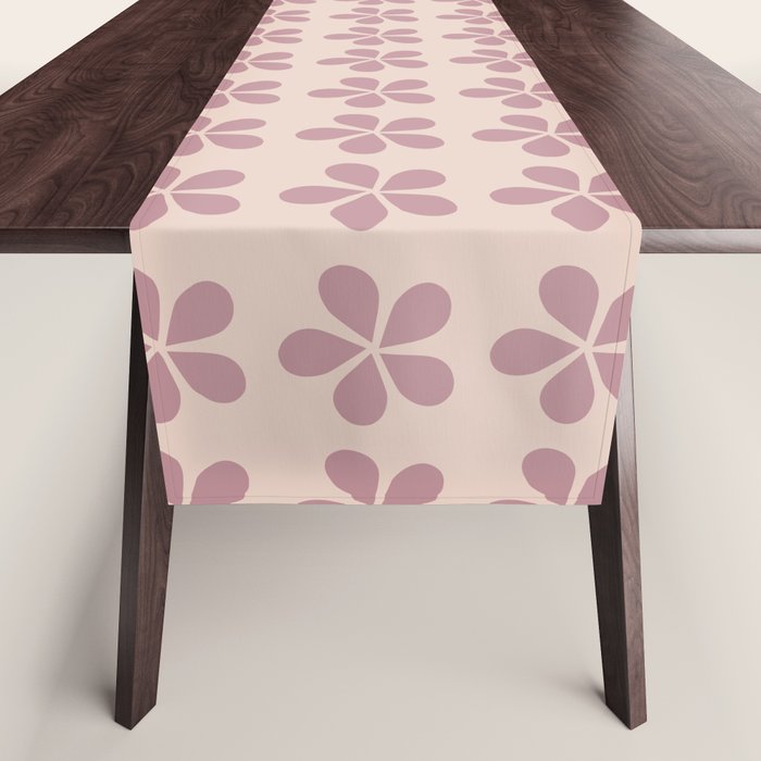 Blush Pink Floral Table Runner Gallery Image 1