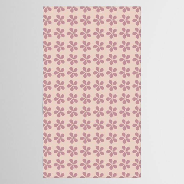 Blush Pink Floral Tablecloth Gallery Image 2