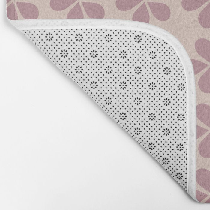 Blush Pink Floral Bath Mat Gallery Image 2