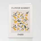 Flower Market Yellow Flowers Stationery Card Gallery Image 2
