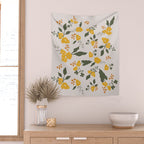 Flower Market Yellow Flowers Wall Tapestry Gallery Image 2