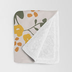 Flower Market Yellow Flowers Throw Blanket Gallery Image 3