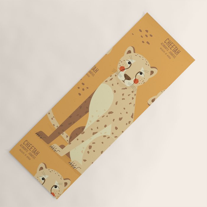 Cheetah, Wildlife of Africa Yoga Mat Gallery Image 1