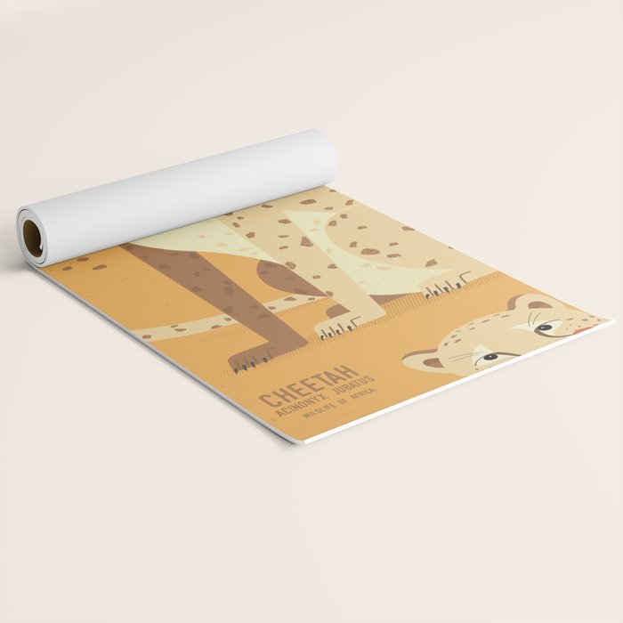 Cheetah, Wildlife of Africa Yoga Mat Gallery Image 2